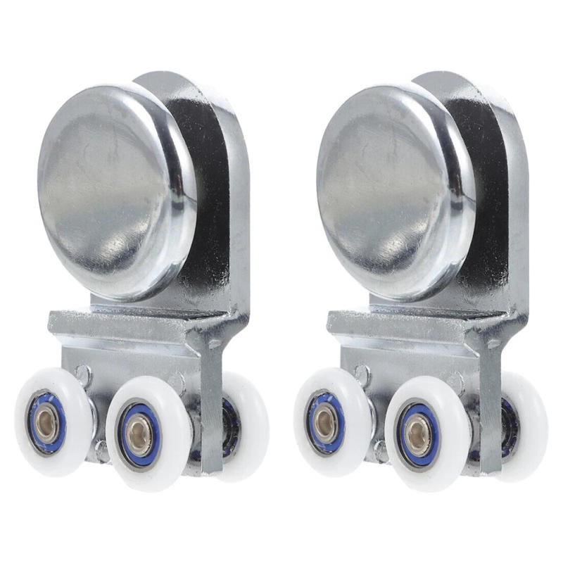 Description Picture 2 of itemFixtures Pulley Sliding Door Glass Door Easy Installation Roller Hanging Wheel Pulley 2pcs Aluminum Alloy Bathroom