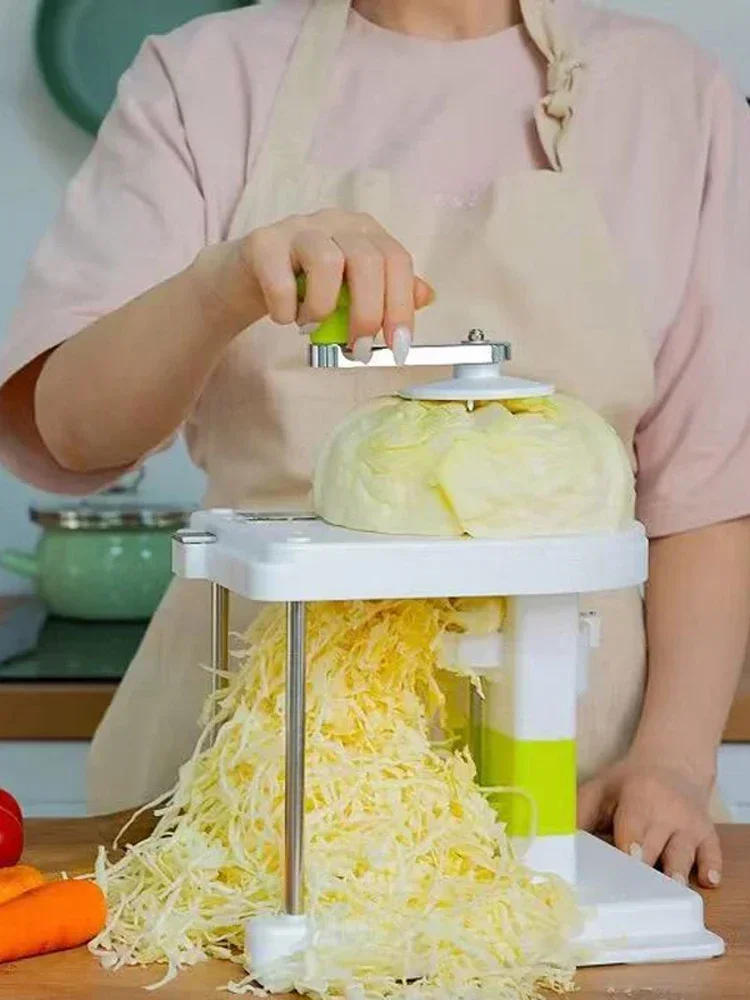 Description Picture 2 of itemCabbage Graters Vegetable Cutter Home Hand-cranked Shredder Slicer Manual Lettuce Shraded Knife Sauerkraut Cutter Kitchen Tools
