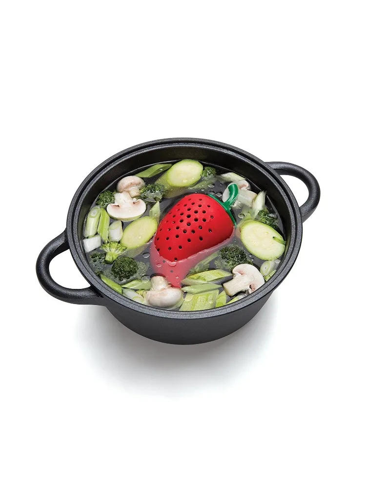 Description Picture 3 of itemSilicone Seasoning Bottle Herb & Spice  Stew Soup Silicone Tea Herbal Infuser Filter Tool Seasoning Kit Kitchen Tools & Gadgets