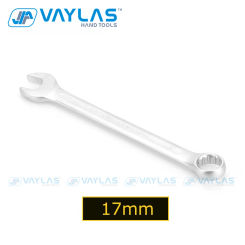 17mm Open Box End Combination Wrench All-Purpose Master Cr-V Opened Ring Combo Spanner for General Household Garage Auto Repairs
