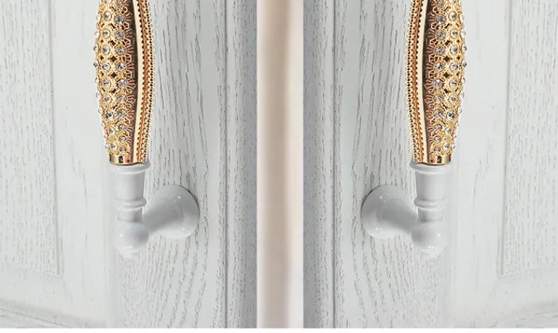 Description Picture 5 of item1pc 96/128mm Furniture Door Handles Cabinet Knobs and Handles Wardrobe Door Pulls Dresser Drawer Kitchen Cupboard Handle