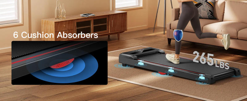 Description Picture 5 of itemFITNESS Under Desk Treadmill with Full-Screen Display, Walking Pad for Home Small, 2.5 HP Quiet Brushless, 265 LBS Capacity