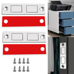 2pcs Magnetic Cabinet Catches Door Stops Magnet Invisible Cupboard Drawer Furniture Door Magnet Catch Wardrobe Door Closer