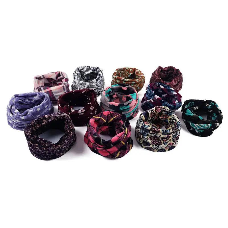 Description Picture 2 of itemWinter Warm Scarf for Ski Camping Hiking Cycling Elastic Neck Warmers Windproof Thermal Loop Thick Infinity Scarf for Men Women