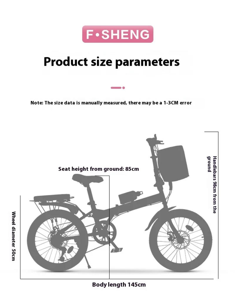 Description Picture 4 of item20Inch Folding Bicycle Geared Bicycle6Speed Double Disc Brake Bicycle Bike