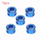 5pcs Blue 6.5mm