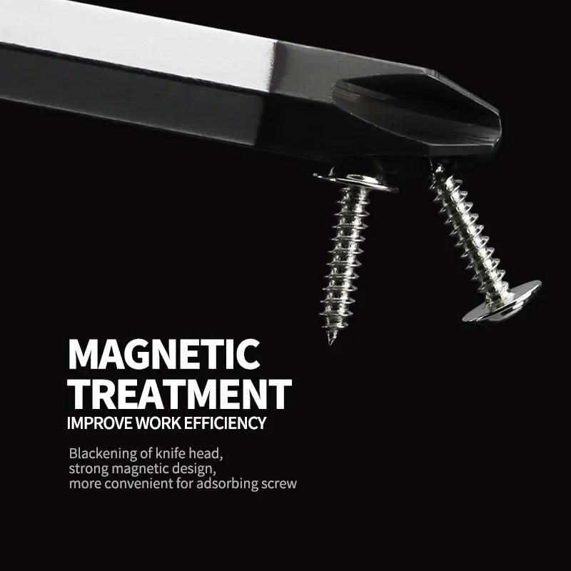 Description Picture 5 of item1PCS Magnetic Knockable Screwdriver Multifunctional Flat Head Slotted Cross Screwdriver Household Manual Screw Drive Tool