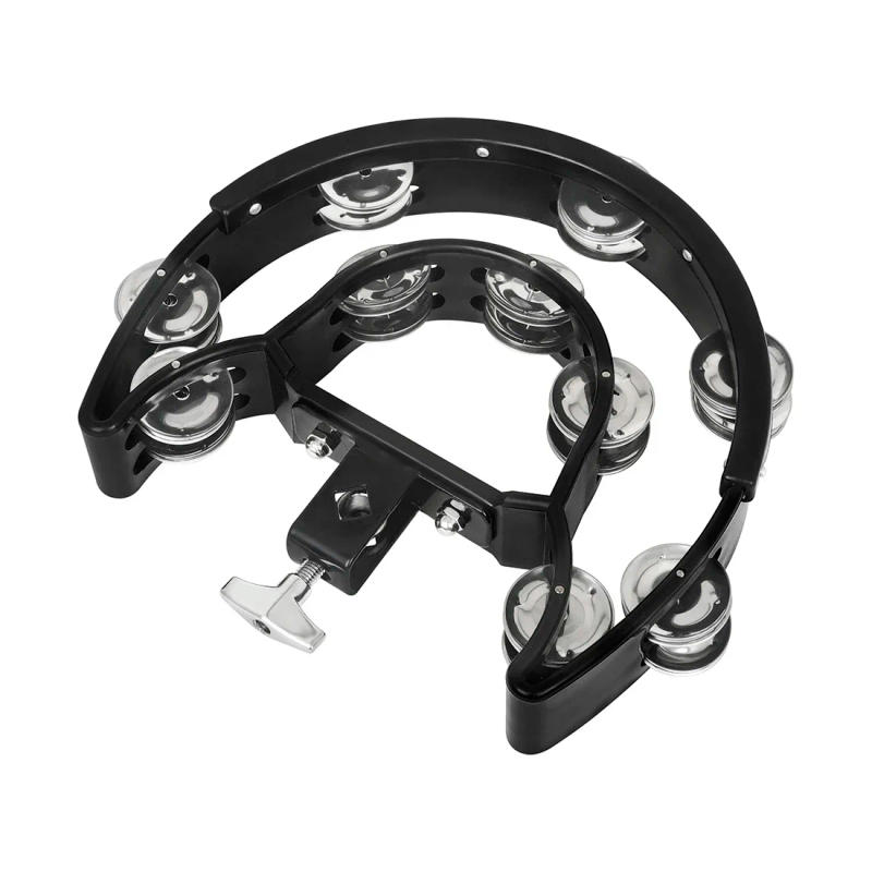 Description Picture 5 of itemIRIN Double Layer Handbells Tambourine Metal Hand Bell Rings ABS Orff Percussion Instruments Jazz Drums Percussion Bell