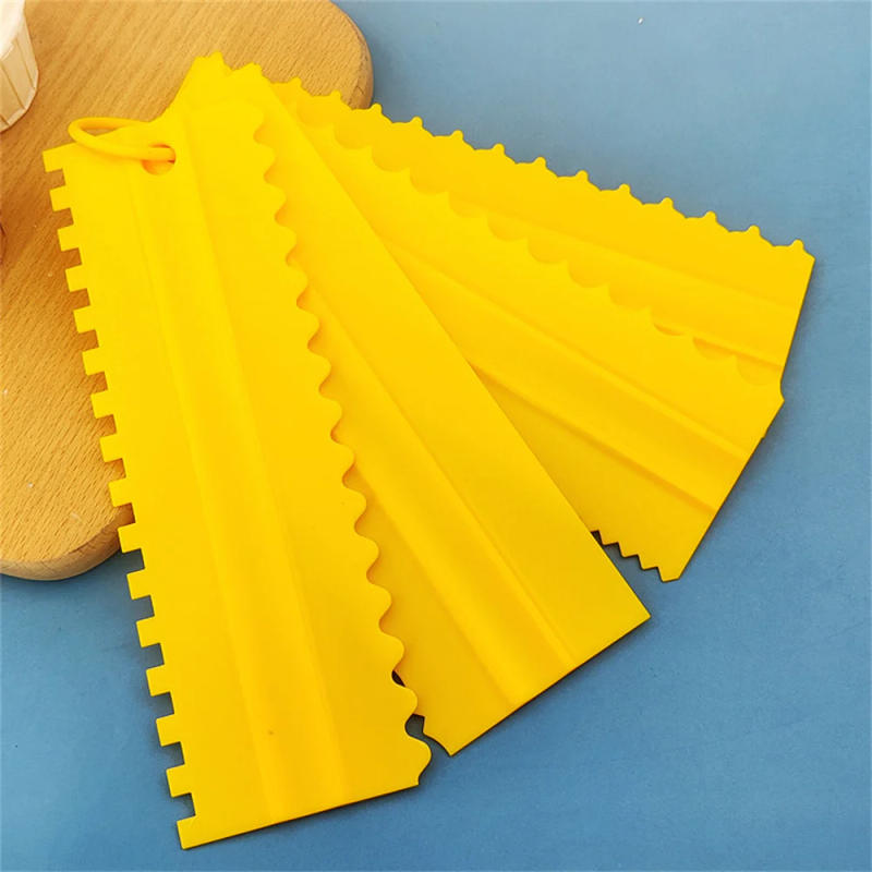 Description Picture 3 of itemCake Comb Scraper Cream Flattener Cake Trowel Spatula Dough Butter Pastry Cutters Cream Scraper Comb Baking Accessories & Tools
