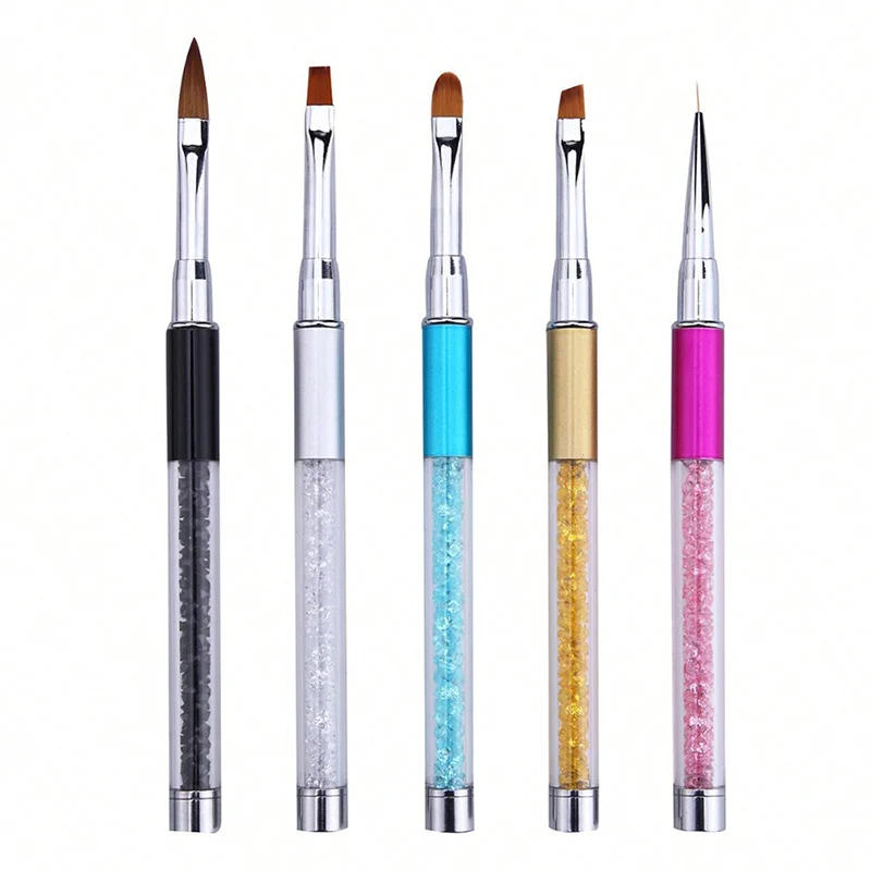 Description Picture 6 of itemBrushes for manicure Nail Art Tool Carving Pen Acrylic UV Gel nails Extension Liner Grids Flower DIY Design Drawing Liner Brush
