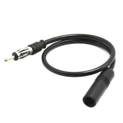 Car Radio Antenna Extension Cable 35cm 13inch Car FM AM Radio Car Antenna Extension Cable Cord DIN Plug Connector Coaxial Cable