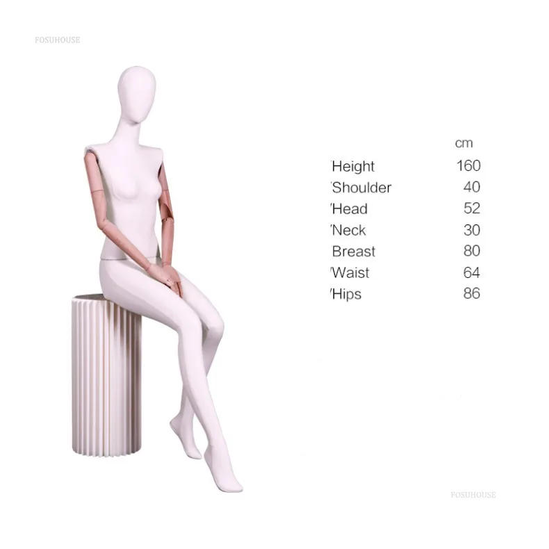 Description Picture 5 of itemModern Standing Mannequin for High-end Clothing Store Suit Full Body Display Design Mannequins Simple FRP Mannequin for Tailor