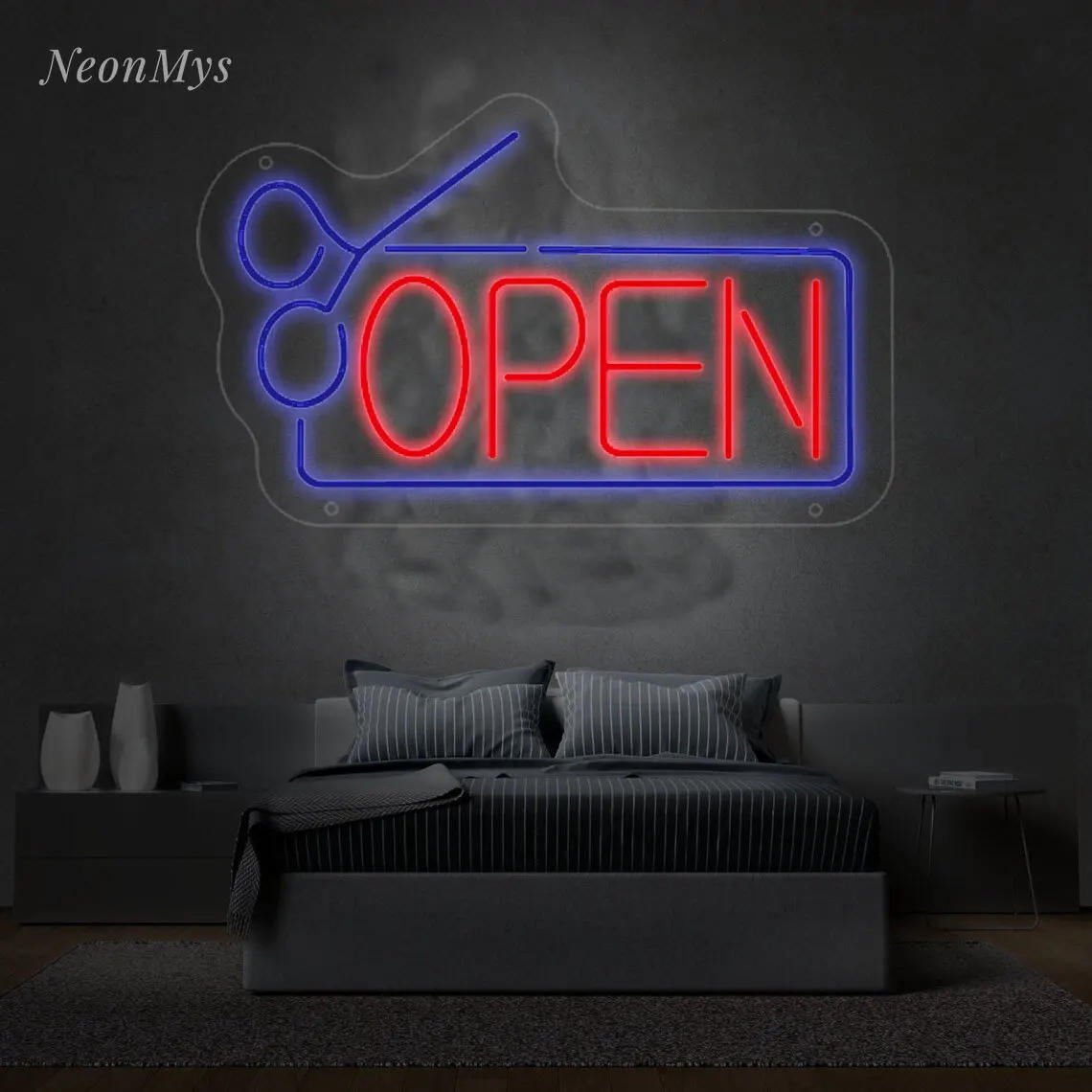 Description Picture 4 of itemOpen Neon Sign LED Wall Night Lights Hanging Decor Neon Lamp for Home Business Bar Club Coffee Store Decoration Custom Signs