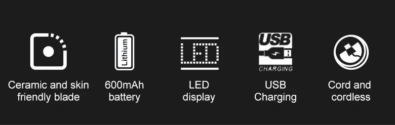 Description Picture 3 of itemVGR Hair Clipper Professional Hair Clipper Rechargeable Haircut Machine Charging Base Hair Cutting Machine Trimmer for Men V-938