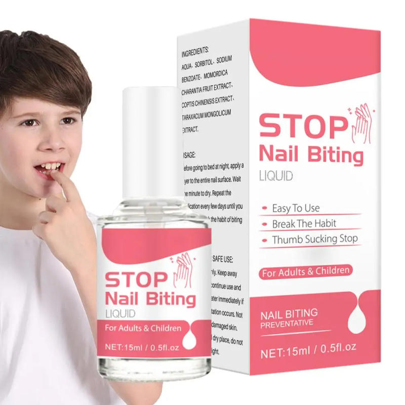 Description Picture 5 of item1pcs 15ml Stop Nail Biting Treatments Liquid Stop Bitter Liquid Cuticle Care Supplies For Children and Adults
