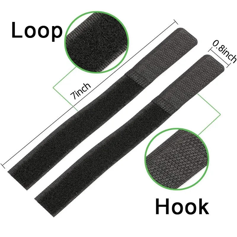 Description Picture 5 of item50PCS Reusable Cable Ties Hook and Loop Fastener Cable Tape Cord Tie Self-Adhesive Securing Straps Organizer Cable Management