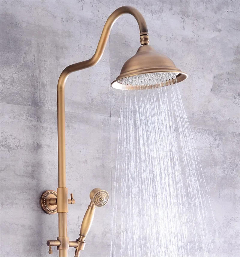 Description Picture 6 of itemAntique Bronze Rainfall Shower Sets Bathroom  Faucet  With Tub Brass Bath & Set Bathtub