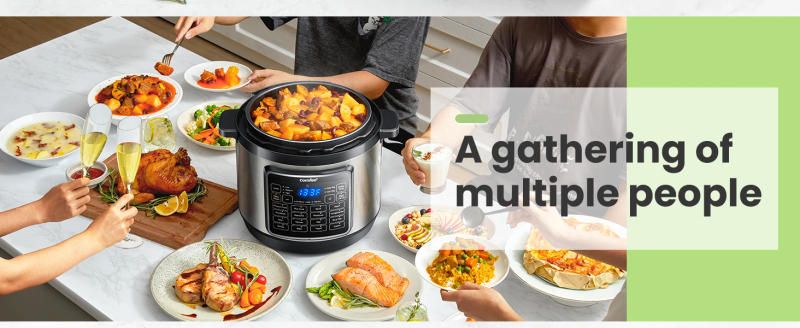 Description Picture 5 of itemCOMFEE’ 16 in 1 Electric Pressure Cooker 8 qt Instant Multi Cooker Olla de Presion Non-Stick Pot Yogurt Maker Slow Rice Cooke