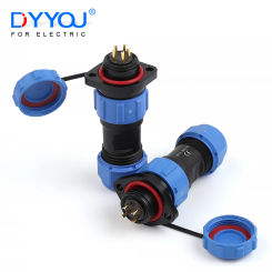 SP17 Flange IP68 Waterproof Aviation For 6-10mm Cable Wire Connectors Plug Socket Male Female 2/3/4/5/7/9/10 Pin Welding type