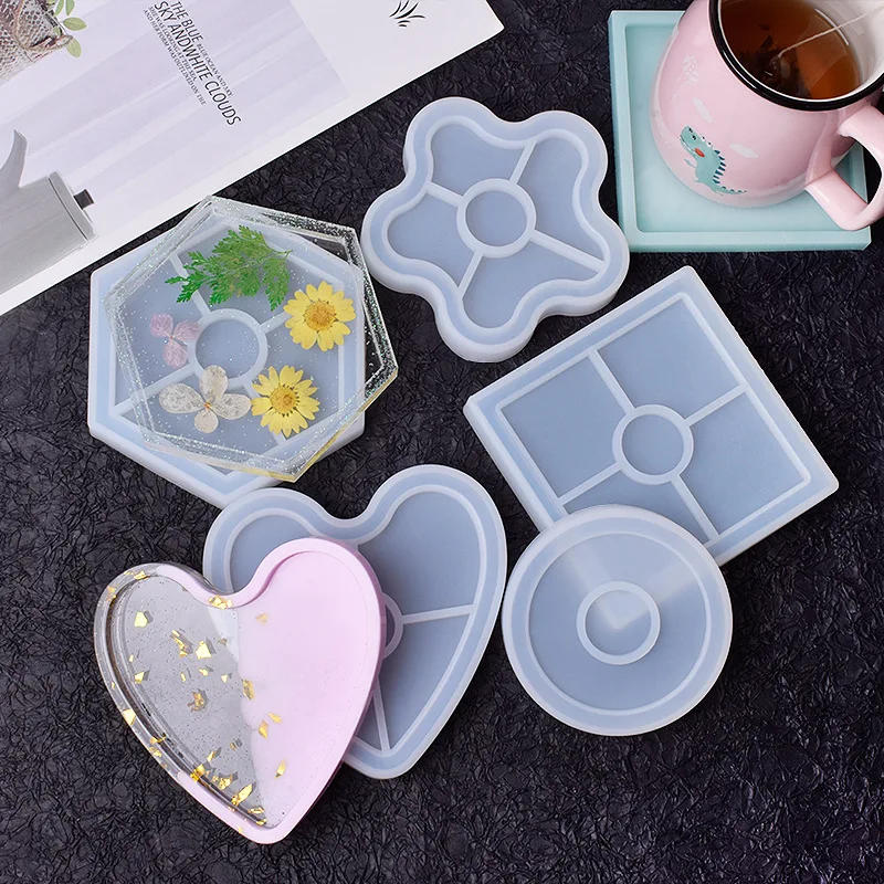 Description Picture 2 of itemOval Tray Silicone Molds Storage Dish Epoxy Resin Molds Clay Tools Cup Mat Plate Plaster Mold DIY Terrazzo Jesmonite Coaster