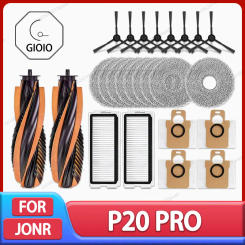 For JONR P20 PRO / T5 Pro Robot Vacuum Cleaner Accessories Main Side Brush Hepa Filter Mop Cloth Dust Bag Replacement