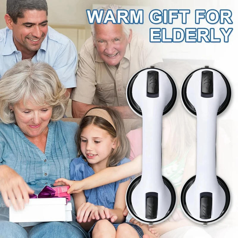 Description Picture 4 of item2 Pack Shower Handle 11.4 Inch Suction Shower Bar, Safety Bars For Shower Chair, Bathroom Grab Bar