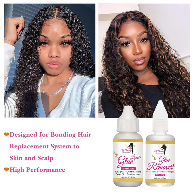 Description Picture 5 of item5pcs Wig Install Hair Styling Kit Super Hold Waterproof Lace Glue Hair Wax Stick With Edge Control Brush Comb And Wig Band