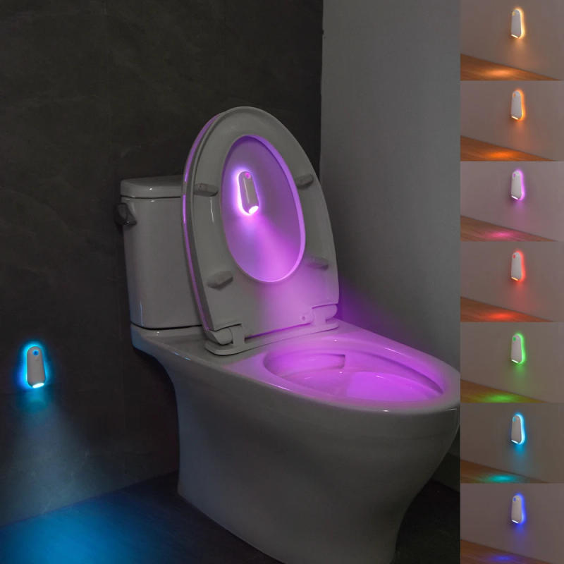 Description Picture 2 of itemToilet Night Light Motion Sensor Light Toilet Bowl Light RGB 7Color Changing For Bathroom Decoration LED Rechargeable LED Light