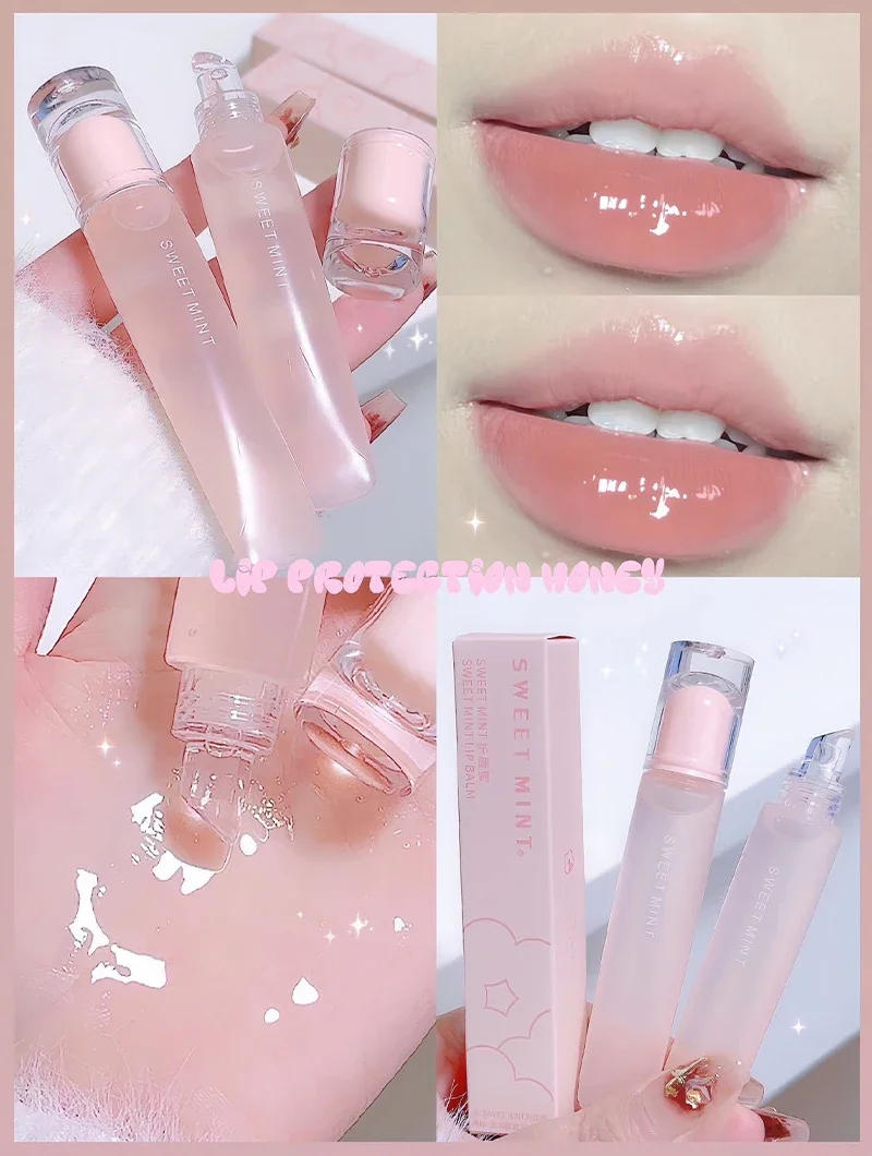 Description Picture 5 of itemJelly Lip Gloss Long Lasting Mirror Water Lip Glaze Colored Moisturizing Lipstick Crystal Shiny Lip Tint Korean Lips Care Makeup