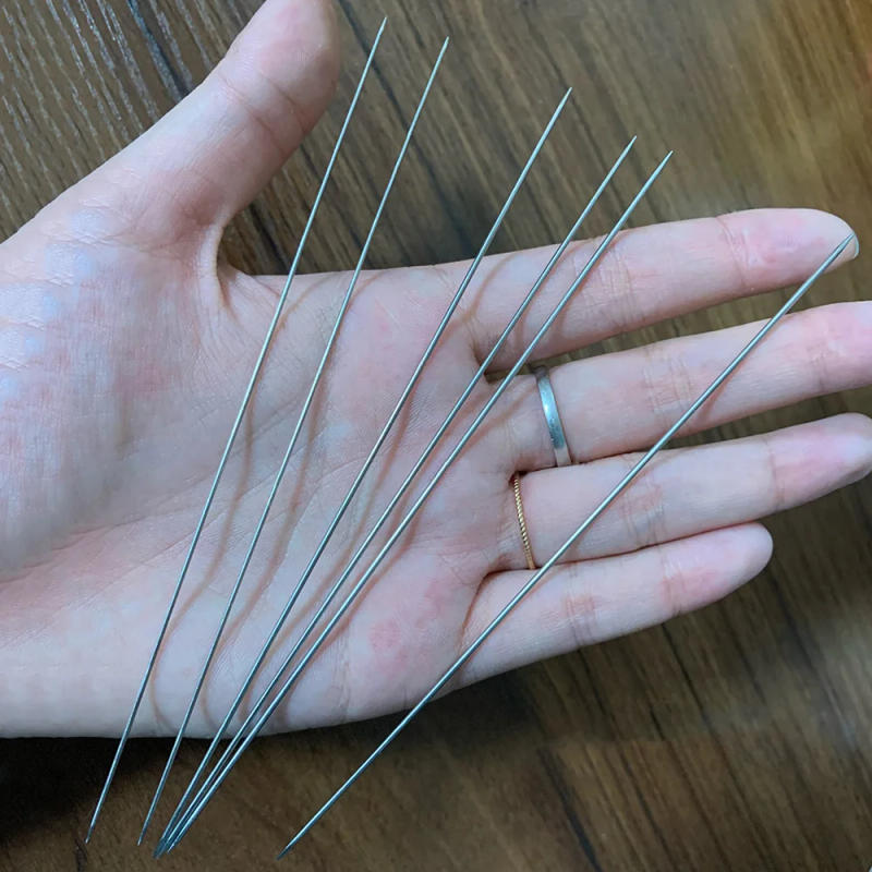 Description Picture 4 of itemChzimade 5Pcs Mini Stainless Steel Straight Knitting Needles For Handmade Craft Doll Clothes Diy Sewing Tools Accessories