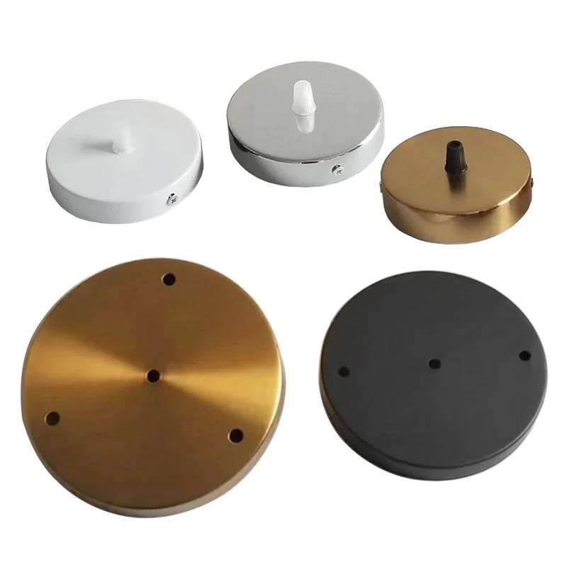 Description Picture 3 of itemCeiling Plate Multi Size DIY Black/White Plate 1/2/3/4/5 Holes Light Fittings Round Rectangular Straight Accessories Lamp Base