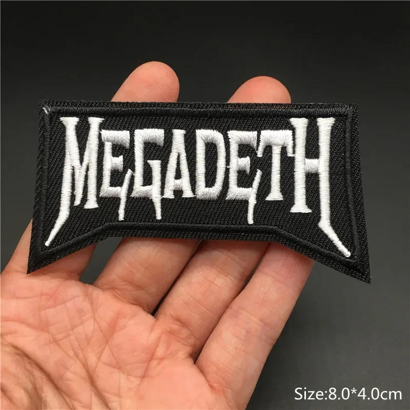 Description Picture 2 of itemBand Rock Clothes Badges Iron On Patches Appliques Embroidered Music Punk Stripes for Clothes Jacket Jeans Diy Decoration