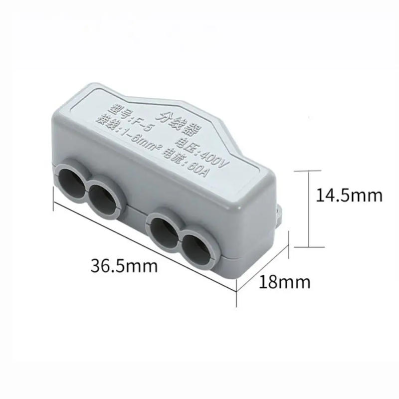 Description Picture 6 of itemWire Connector High Power Splitter Quick Electrical Cable Terminal Blocks Junction Box Connectors Large Current Conductor Brass