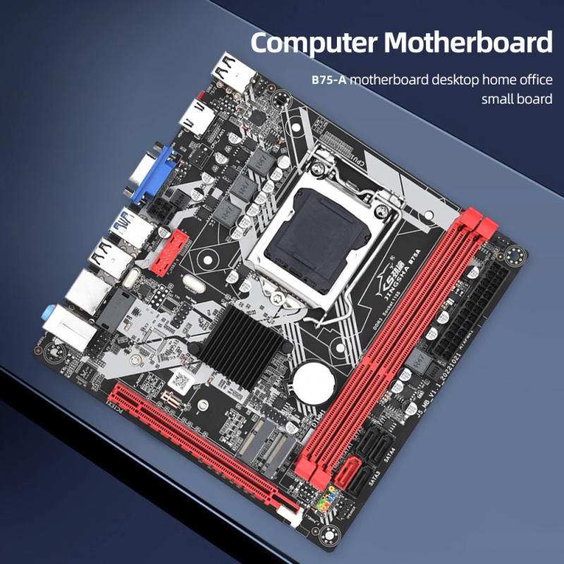 Description Picture 5 of itemB75-A Motherboard 16GB 24Pin LGA 1155 Support USB3.0 SATA3.0+NVME M.2+WIFI Bluetooth ports with PCIe 16x Integrated Graphics