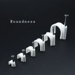 100pcs Cable Clips 4/6/8/10mm Cable Wire Clips Nail In Cable Clips Cable Tacks Coaxial Nail Clamps Cable Nails For Cords Cable