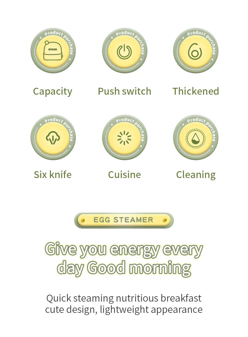 Description Picture 3 of item120W Electric Egg Boiler Automatic Steamer Mini Breakfast Machine Egg Cookers 2 Eggs Portable Steamer Automatic Power Off 220V