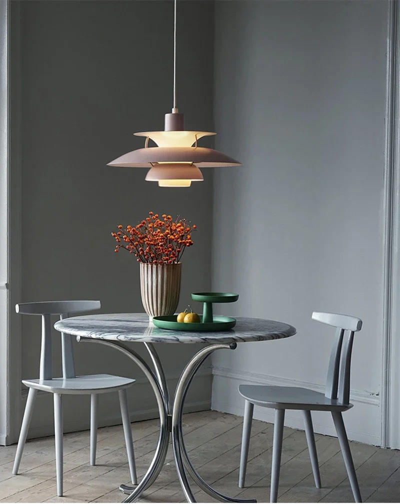 Description Picture 4 of itemDenmark Designer Pendant Light for Dining Room Table Bedroom LED Hanging Lamp Aluminium Flying Saucer Fixture Lustres Luminária