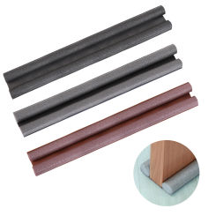 1pc Waterproof Seal Strip Draught Excluder Stopper Door Bottom Guard Double Silicone Soundproof Flexible Wind Noise Reduction