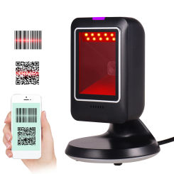 MP6300Y 1D/2D/QR Omnidirectional Barcode Scanner USB Wired Bar Code Reader CMOS Image Hand-Free for Supermarket Bookstore Retail