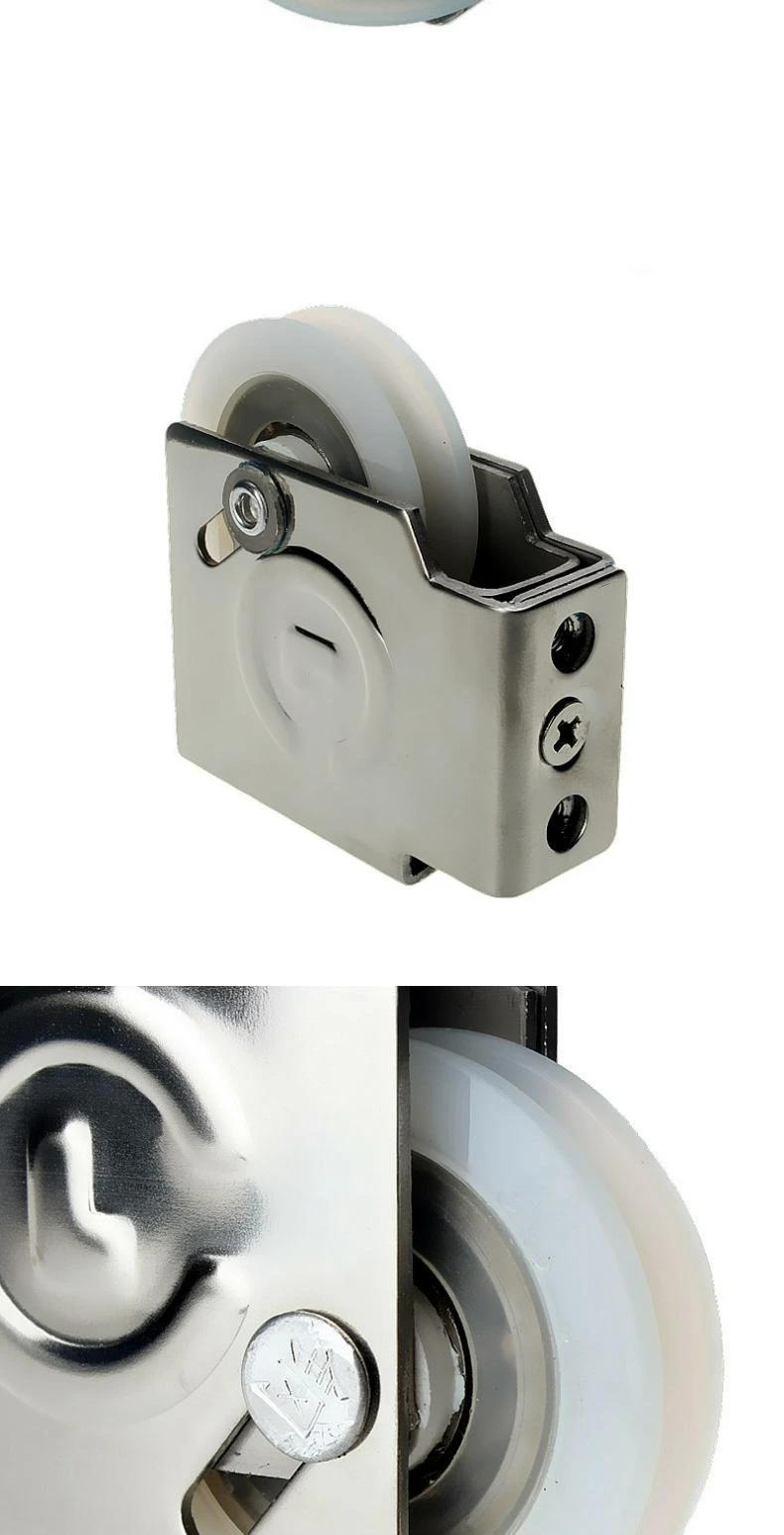 Description Picture 3 of item1PCS Stainless Steel Shaft Copper Core Aluminum Alloy Window Old-fashioned Sliding Door Roller Window Decoration Accessories