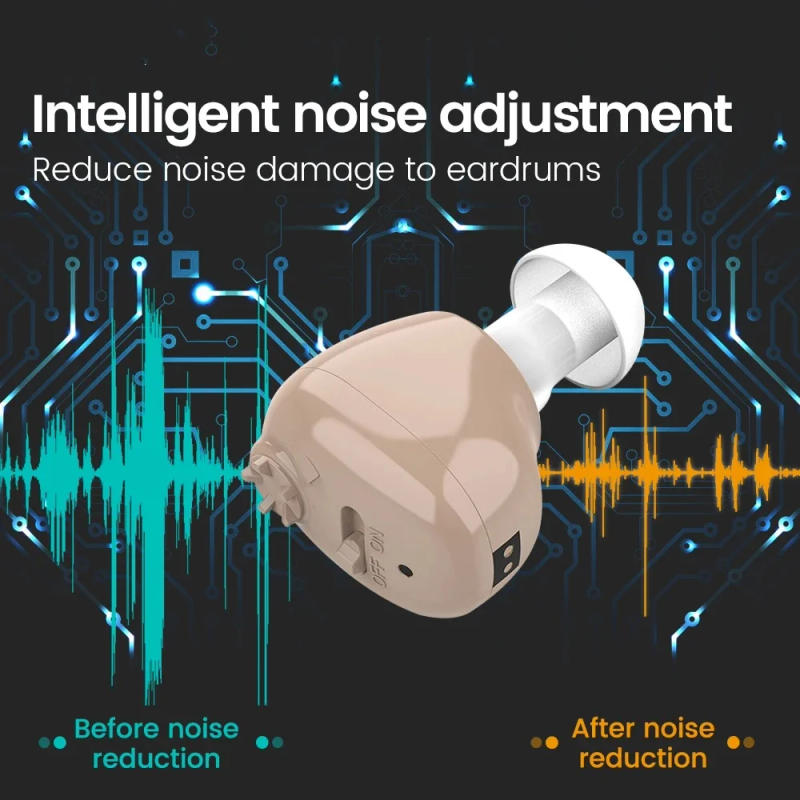 Description Picture 6 of itemHearing Aid Rechargeable Hearing Device ITE Ear Hearing Aids for The Elderly Audifonos Sound Amplifier for Deafness