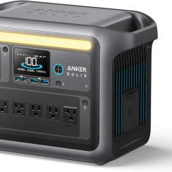 Portable Power Station 1800W Peak 2400W Solar Generator Full Charge in 58 Min 1056wh LiFePO4 Battery for Home Backup