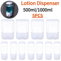 5/1pcs Refillable Travel Dispenser Split Bottle Shampoo Lotion Shower Gel Soap Bottle Empty Sub-bottle Press Container Bottles