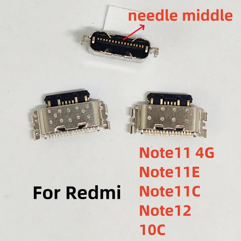 Description Picture 4 of item10Pcs/Lot New For Xiaomi Redmi K50 10C Note 11 11E 11S 12 13 Pro Plus 4G 5G USB Charging Port Dock Socket Plug Charger Connector