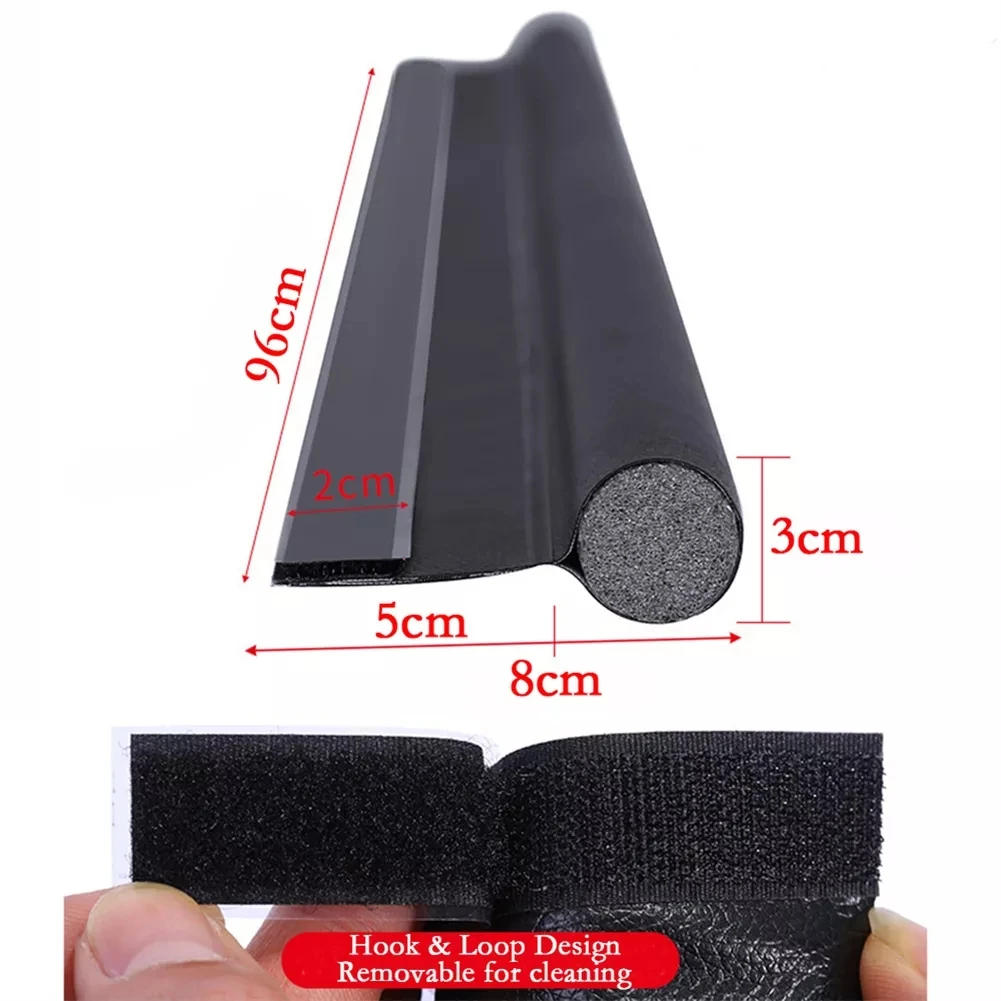 Description Picture 3 of itemSingle Side Self Adhesive Soundproof Tape Leather Weatherstrip Door Sweep for Bedroom House Draft Blocker Isolator Tochtstrip