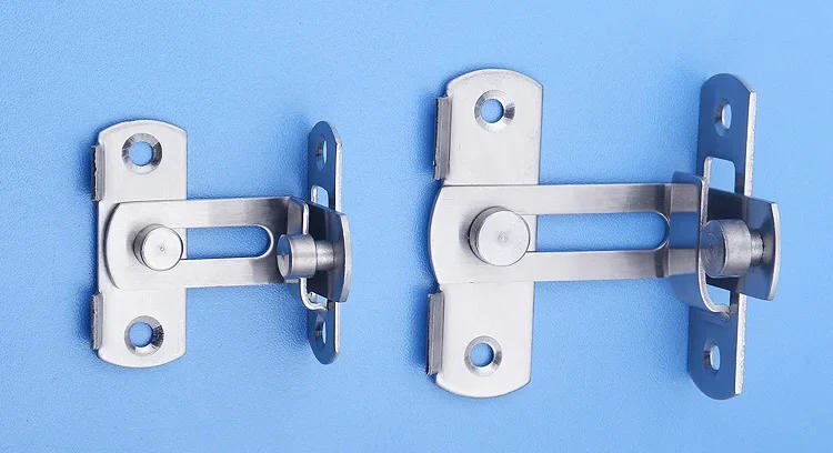 Description Picture 2 of item90 Degree Flip Barn Door Lock for Locking Sliding Gate Bolt for Bathroom Outdoor Garage Window Door Latch for Barn Garden