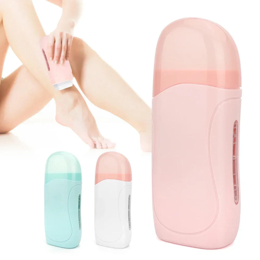 Description Picture 2 of itemRoll on Depilatory Wax Kit Facial Body Hair Epilator Wax Hair Heating Handheld Depilatory Cleaner Portable Hair Removal Machine