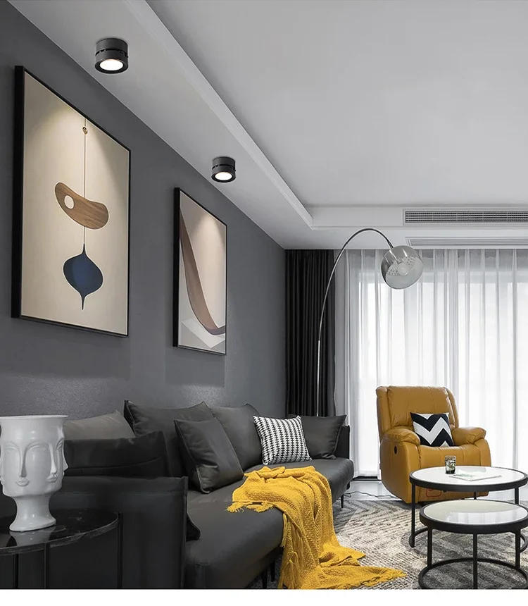 Description Picture 6 of itemSpot LED Downlight Foldable Ceiling Light Led Spotlight 7W 12W 15W Surface Mounted Aluminum Ceiling Spots Lamp For Home Business