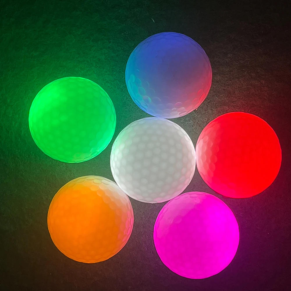 Description Picture 3 of itemLED Glowing Golf Balls Glowing Golf Balls At Night - Glow in The Dark Balls 6pcs Golf Ball Set Red Blue White Pink Green