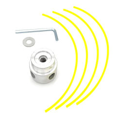 M10*1.25 Aluminum Trimmer Head with Four Trimmer Lines for Brush Cutter Grass Trimmer